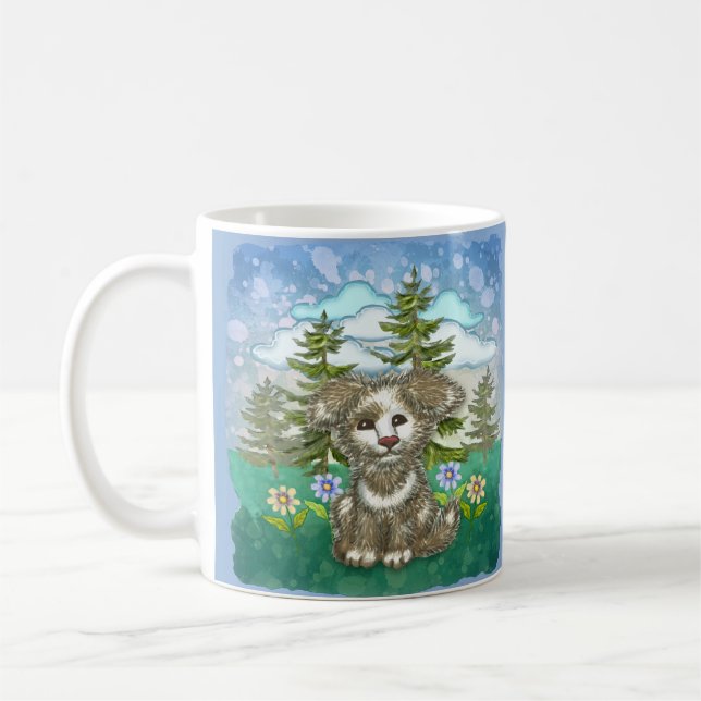 Brownie Pup Hund  Kaffemugg (Vänster)