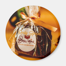 Brownie Round Magnet