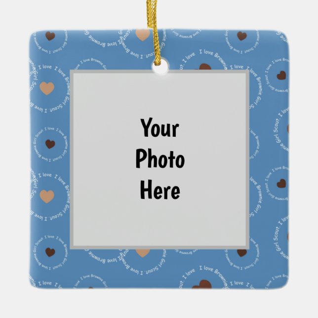 Brownie Scout-julprydnad Julgransprydnad Keramik (Framsida)