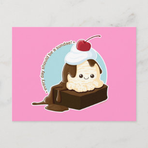 Brownie Sundae Vykort