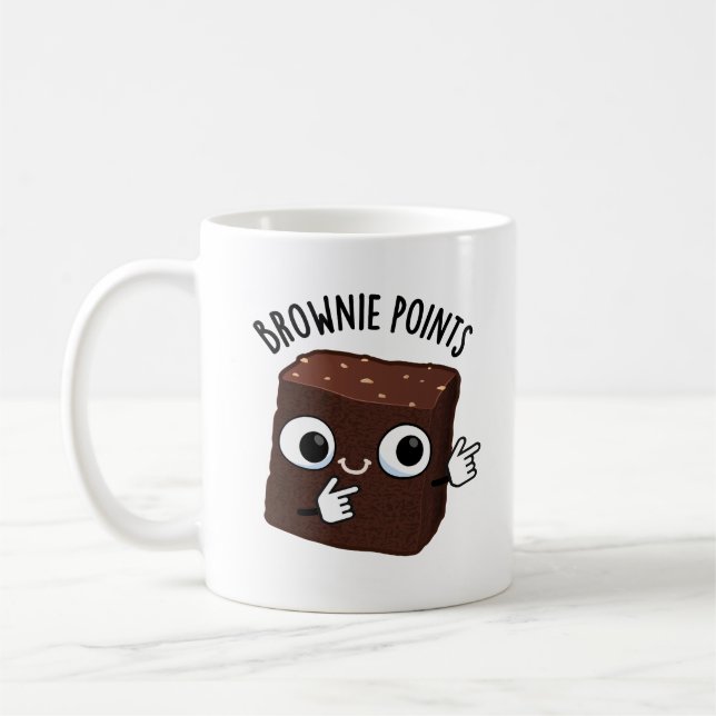 Browniepoäng Roligt Snabbmatskämt  Kaffemugg (Vänster)