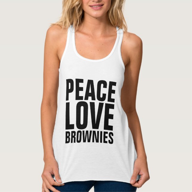 BROWNIES T-Shirts Linne Med Racerback (Framsida)
