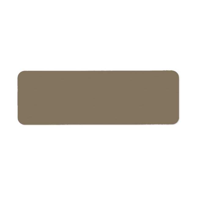 Brownish Grått (solid färg) Returadress Etikett (Framsidan)