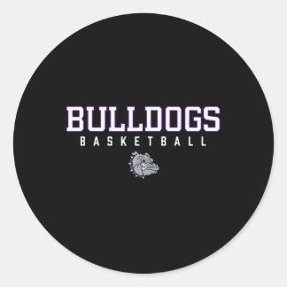 Brownsburg Bulldogs logotyp Sketll Hs Runt Klistermärke