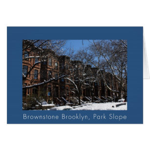 Brownstone Brooklyn, NY Hälsningskort
