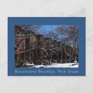 Brownstone Brooklyn, NY Vykort