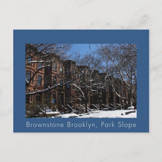 Brownstone Brooklyn, NY Vykort (Framsida)