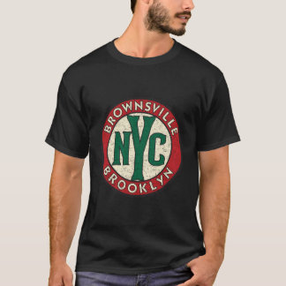 Brownsville Brooklyn Vintage Road Sign Distress T Shirt
