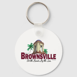 Brownsville (Texas City flagga Keychain) Nyckelring
