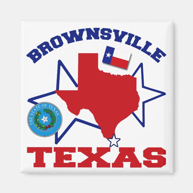 Brownsville, Texas Magnet (Framsidan)