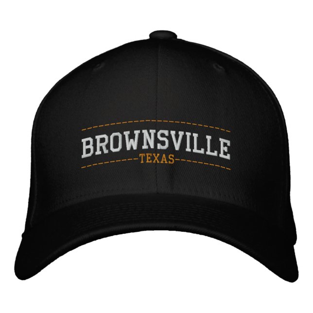 Brownsville Texas USA Embroiderade Hats Broderad Keps (Framsida)