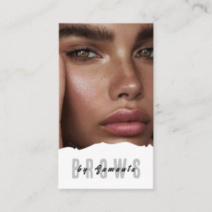 Brows AEftercare PMU Microblading Henna Salon Busi Visitkort