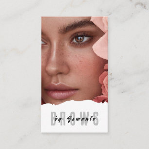 Brows AEftercare PMU Microblading Henna Salon Busi Visitkort