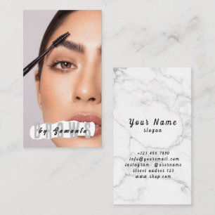 Brows AEftercare PMU Microblading Henna Salon Busi Visitkort