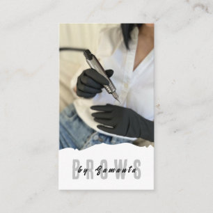 Brows AEftercare PMU Microblading Henna Salon Busi Visitkort