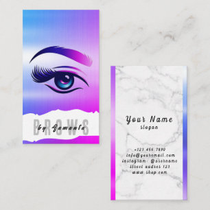 Brows AEftercare PMU Microblading Henna Salon Visitkort