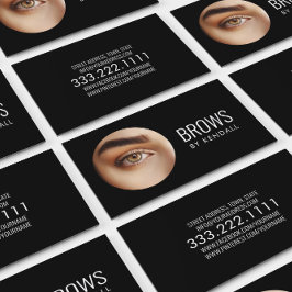 Brows Aftercare Permanent Eyebrow Minimalist Dot Visitkort