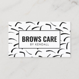 Brows Aftercare Permanent Eyebrow Mönster Visitkort
