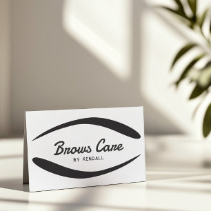 Brows Aftercare Permanent Eyebrow Simple Shape Visitkort