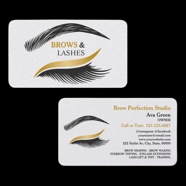 Brows and Lash Studio Visitkort (Lashes Studio Cards)