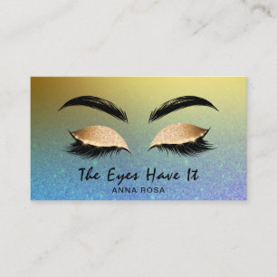 *~* Brows för BLUE-streck för LILA av Guld Visitkort