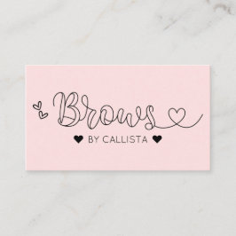 Brows för enkel Rosa av Söt Visitkort