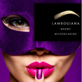 Brows Golden Logotyp Microblading Social Media Bla Visitkort