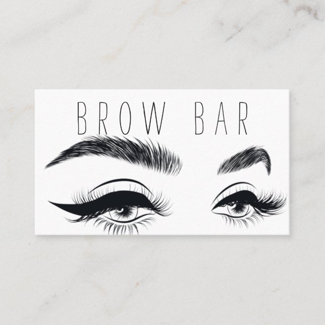 Brows & Lash Microblading, Eyelash Extensions Visitkort (Framsida)