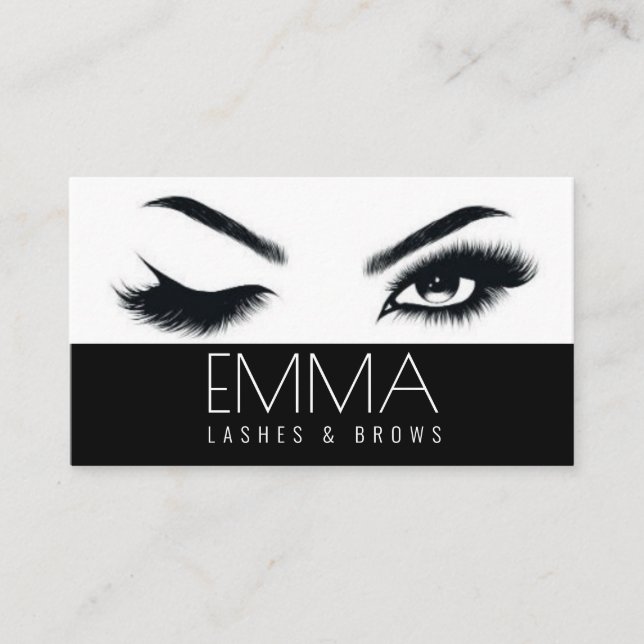 Brows & Lash Salon Visitkort (Framsida)
