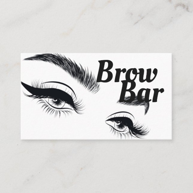 Brows & Lashes Microblading, Ögonfransförlängning Visitkort (Framsida)
