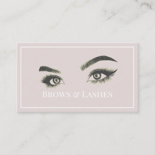 Brows & Lashes Microblading, Ögonfransförlängning Visitkort