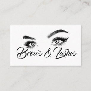 Brows & Lashes Microblading, Ögonfransförlängning Visitkort