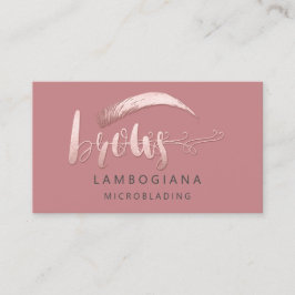 Brows Logotyp Microblade Social Media Ro  Busi Visitkort