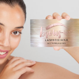 Brows Logotyp Microblade Social Media Ro Push Visitkort