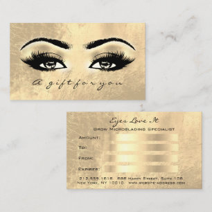 Brows Makeup Guld Lash Makeup Rabattkort