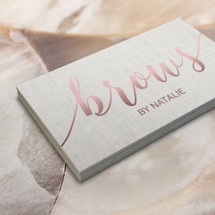Brows Salon Ro Guld Typography Loyalty Lojalitetskort