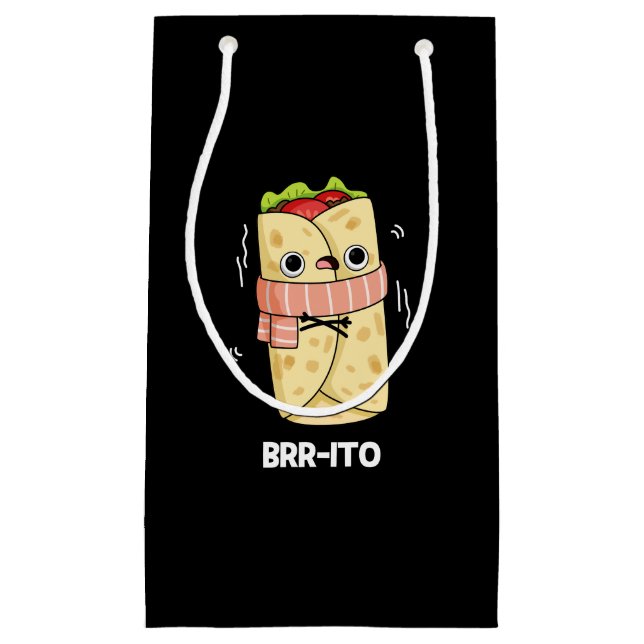 Brr-ito Funny Freezing Kall Burrito Pun Mörk BG (Framsidan)