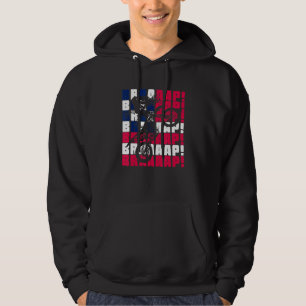 Brraaap Motocross - American Flagga - Dirt Bike Hoodie