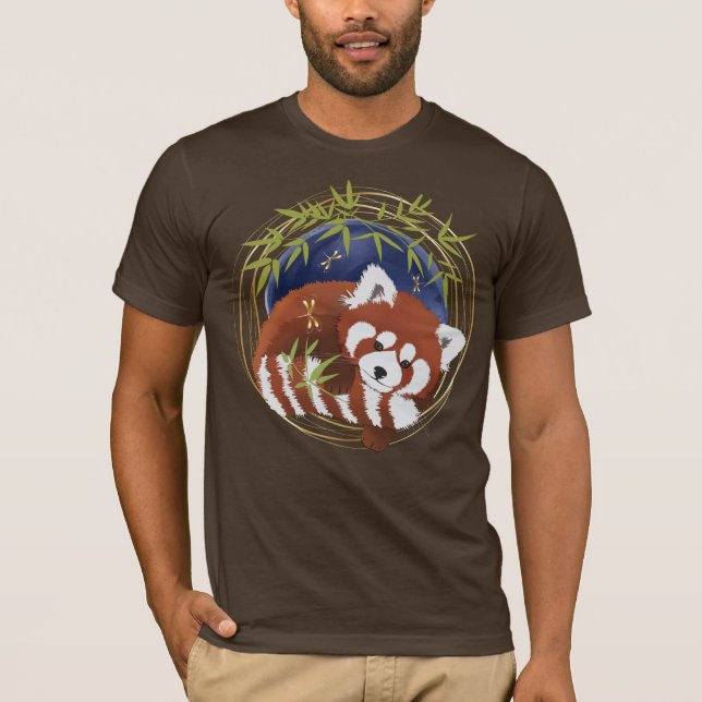 BRRE FOX Red panda Manar shirts T Shirt (Framsida)
