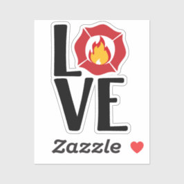 BRRE KÄRLEK med maltesiska Kor och Flame [FL11] Klistermärken