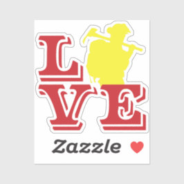 BRRE KÄRLEK med Wildland Firefighter [FL13] Klistermärken