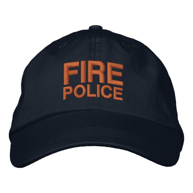 BRRE POLICE EMBROIDEED BASEBALL CAP BRODERAD KEPS (Framsida)