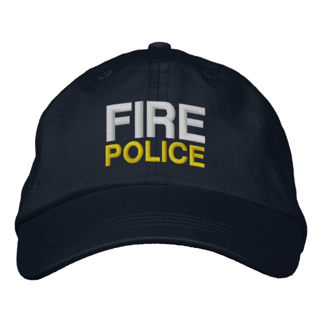 BRRE POLICE EMBROIDEED BASEBALL CAP BRODERAD KEPS (Framsida)