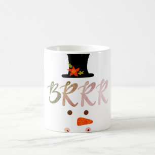BRRR Snögubbe mellan Ansikte Kaffemugg