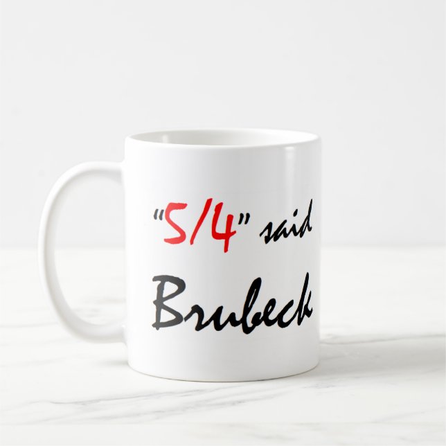 Brubeck sa kaffemugg (Vänster)
