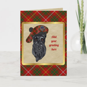 Bruce Badge & Tartan Personlig Card Kort
