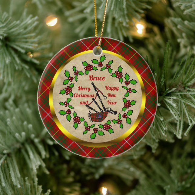 Bruce Bagpipe jul Julgransprydnad Keramik (Träd)