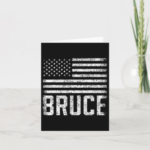 Bruce Birthday Forename Namn Personlig USA 1 Kort
