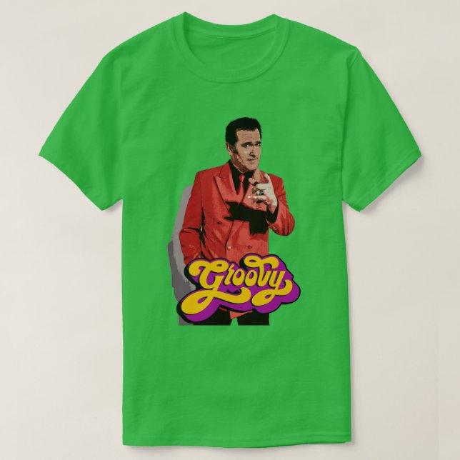 Bruce Campbell Groovy T Shirt (Design framsida)