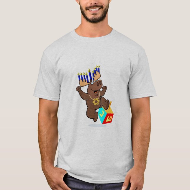 Bruce den Chanukah älgen T-shirt (Framsida)